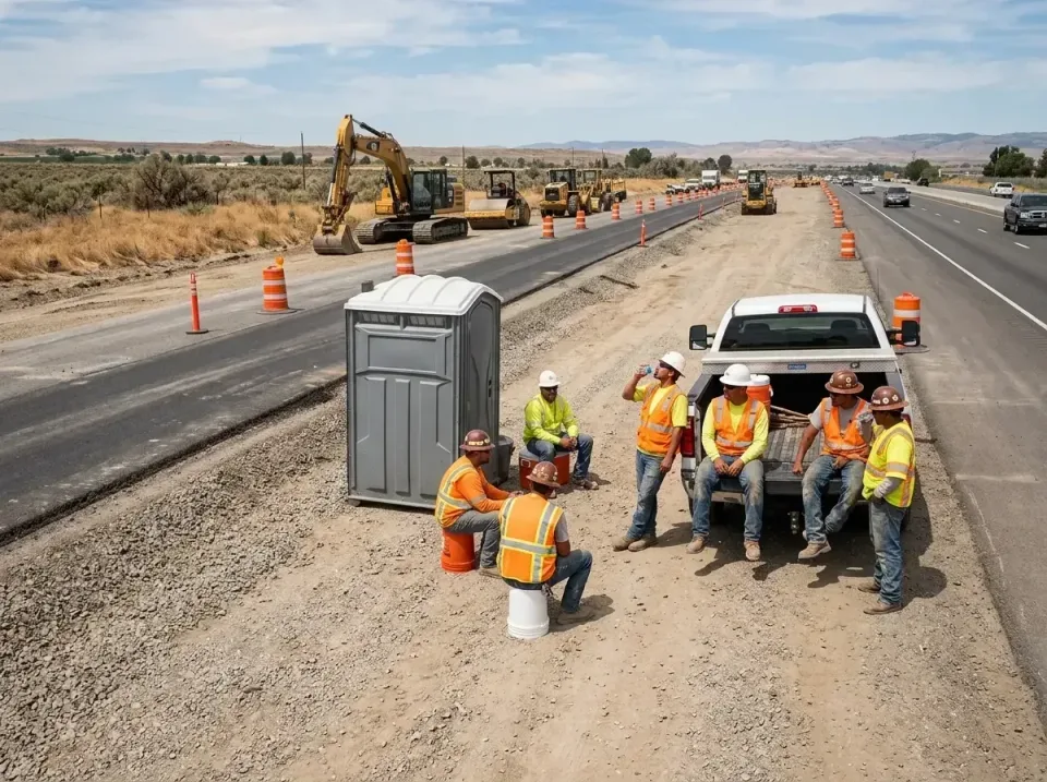 highway-road-construction-crew-007 — frequently asked questions, Porta Potty and Restroom Rentals in Morongo Valley, CA